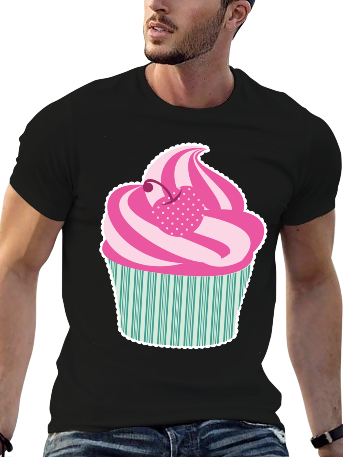 Fun Cupcake Graphic Tee - Sweet Style!