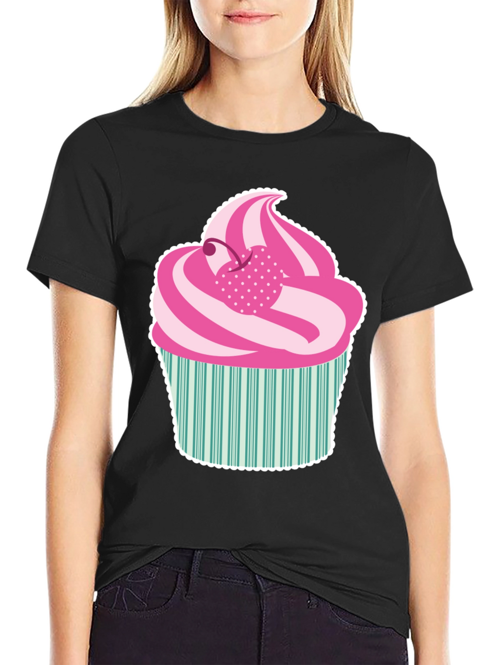 Fun Cupcake Graphic Tee - Sweet Style!