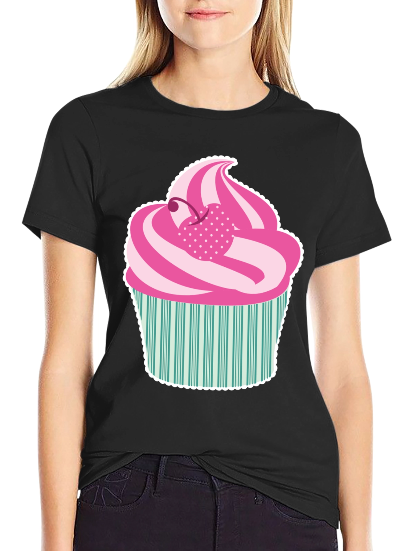 Fun Cupcake Graphic Tee - Sweet Style!