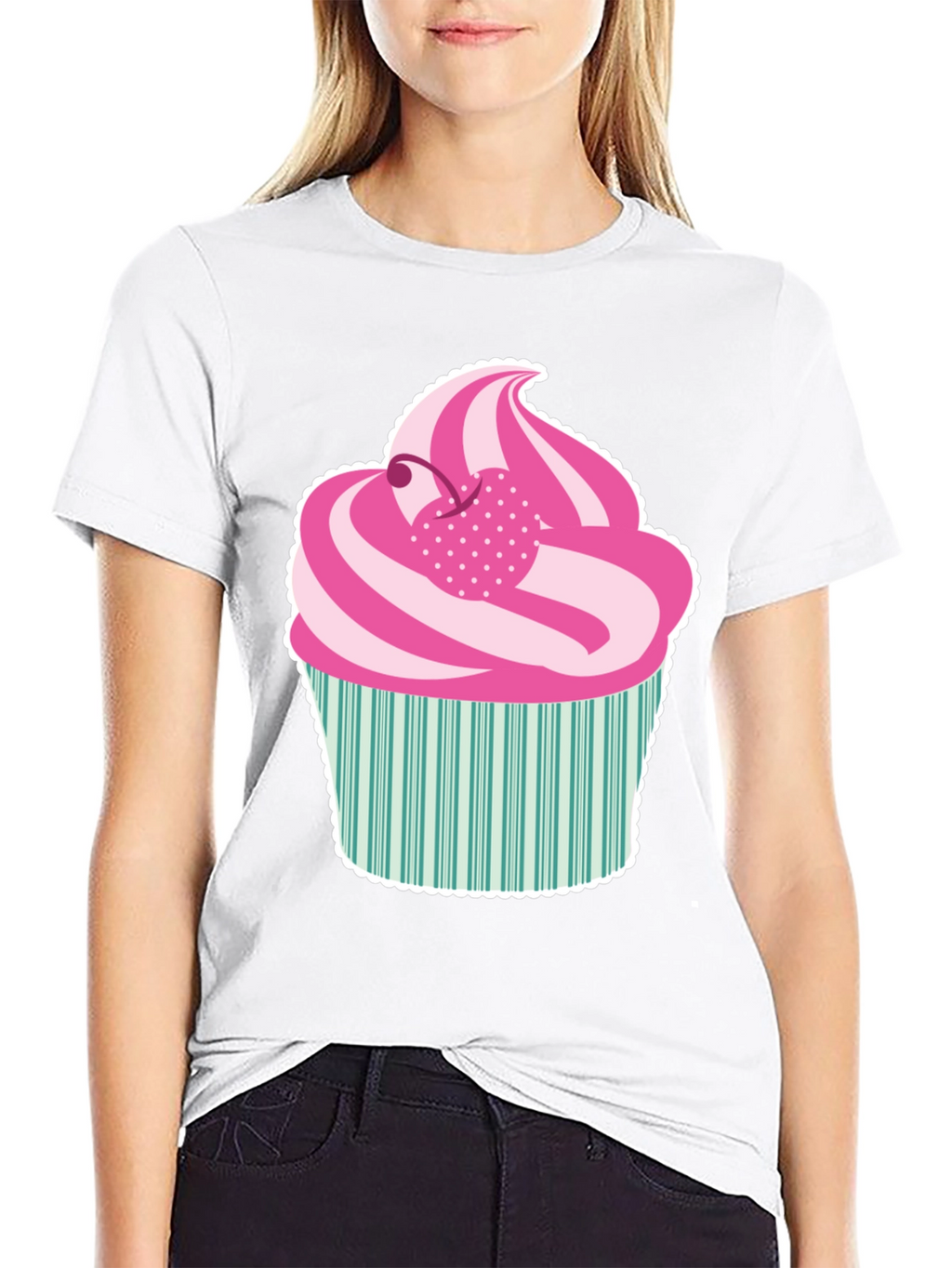 Fun Cupcake Graphic Tee - Sweet Style!