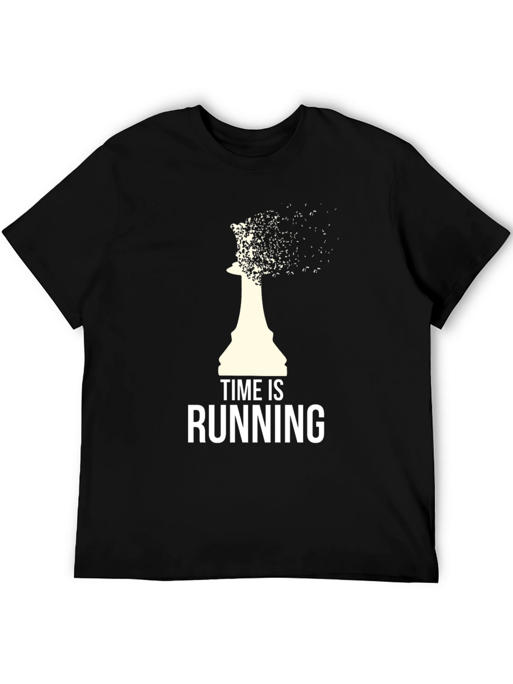 Time Is Running T-Shirt - Chess Piece Design