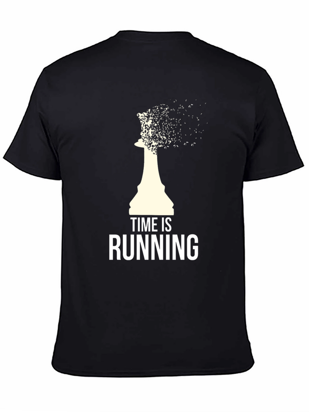 Time Is Running T-Shirt - Chess Piece Design