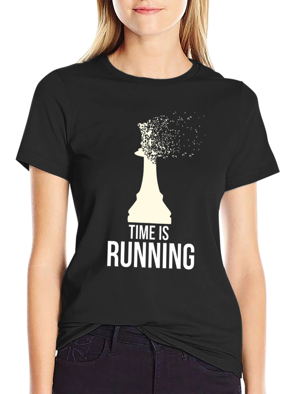 Time Is Running T-Shirt - Chess Piece Design