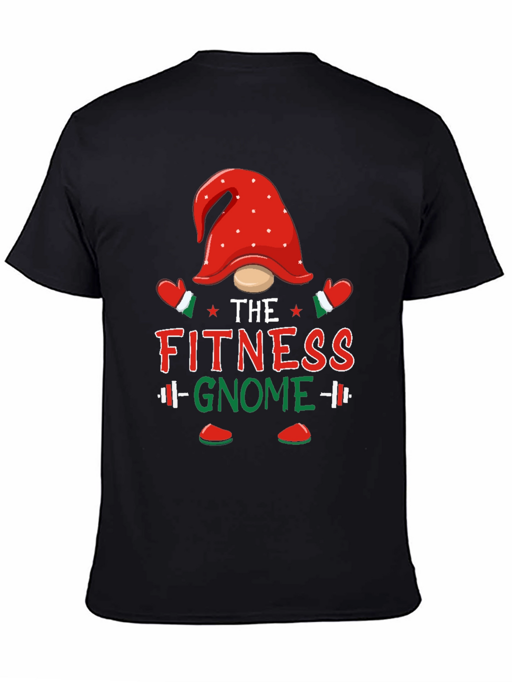 Fitness Gnome T-Shirt - Holiday Gym Workout Tee