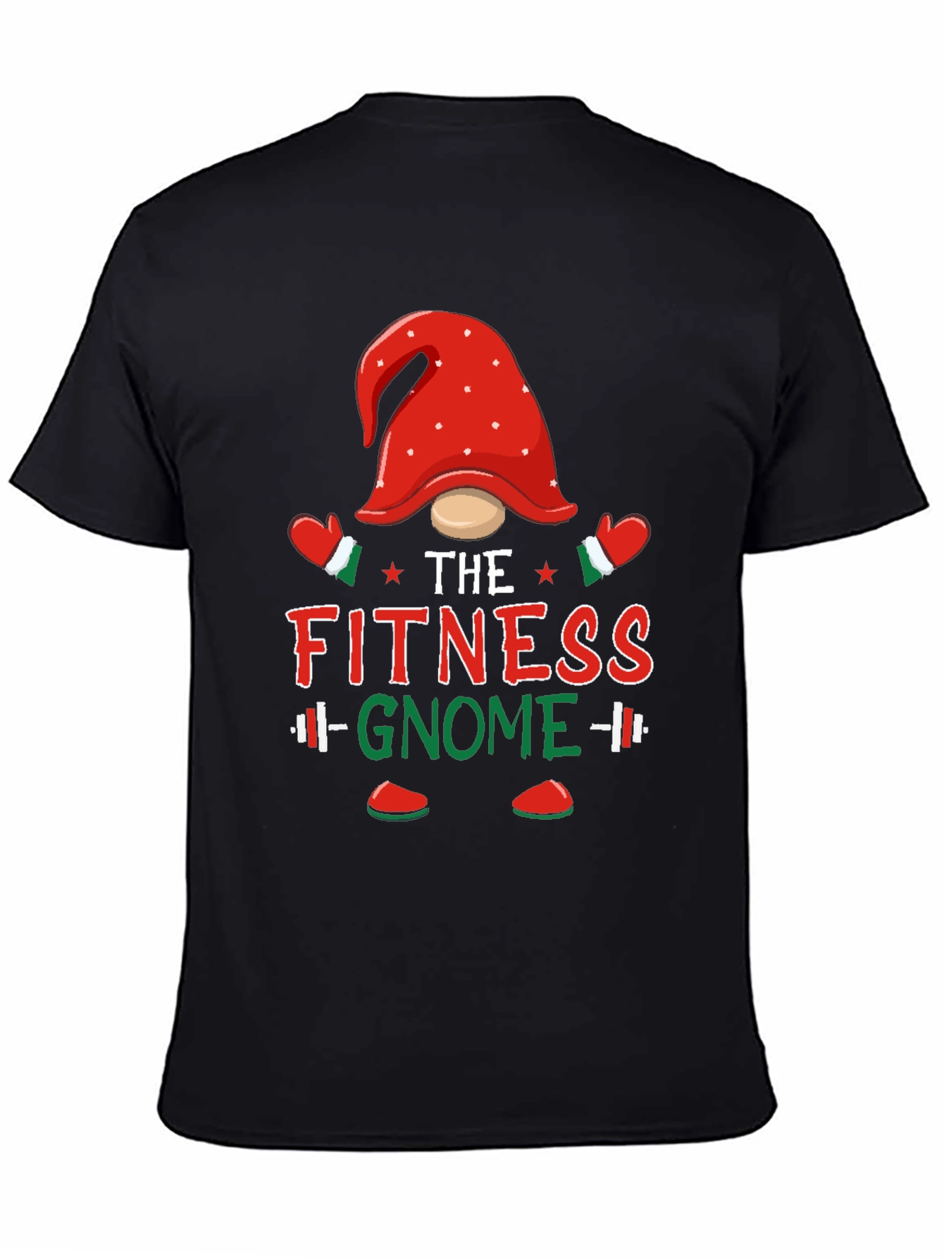 Fitness Gnome T-Shirt - Holiday Gym Workout Tee