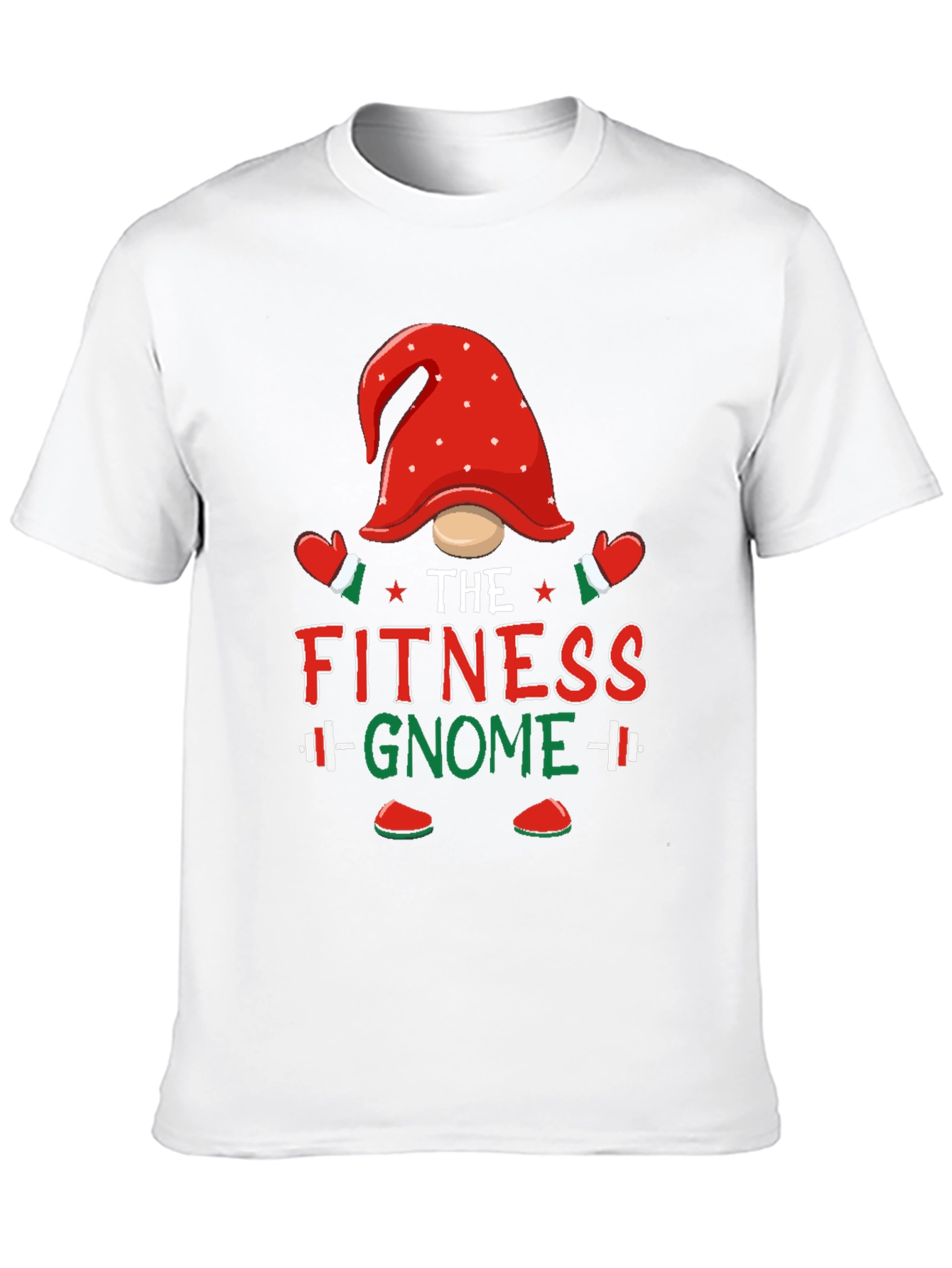 Fitness Gnome T-Shirt - Holiday Gym Workout Tee