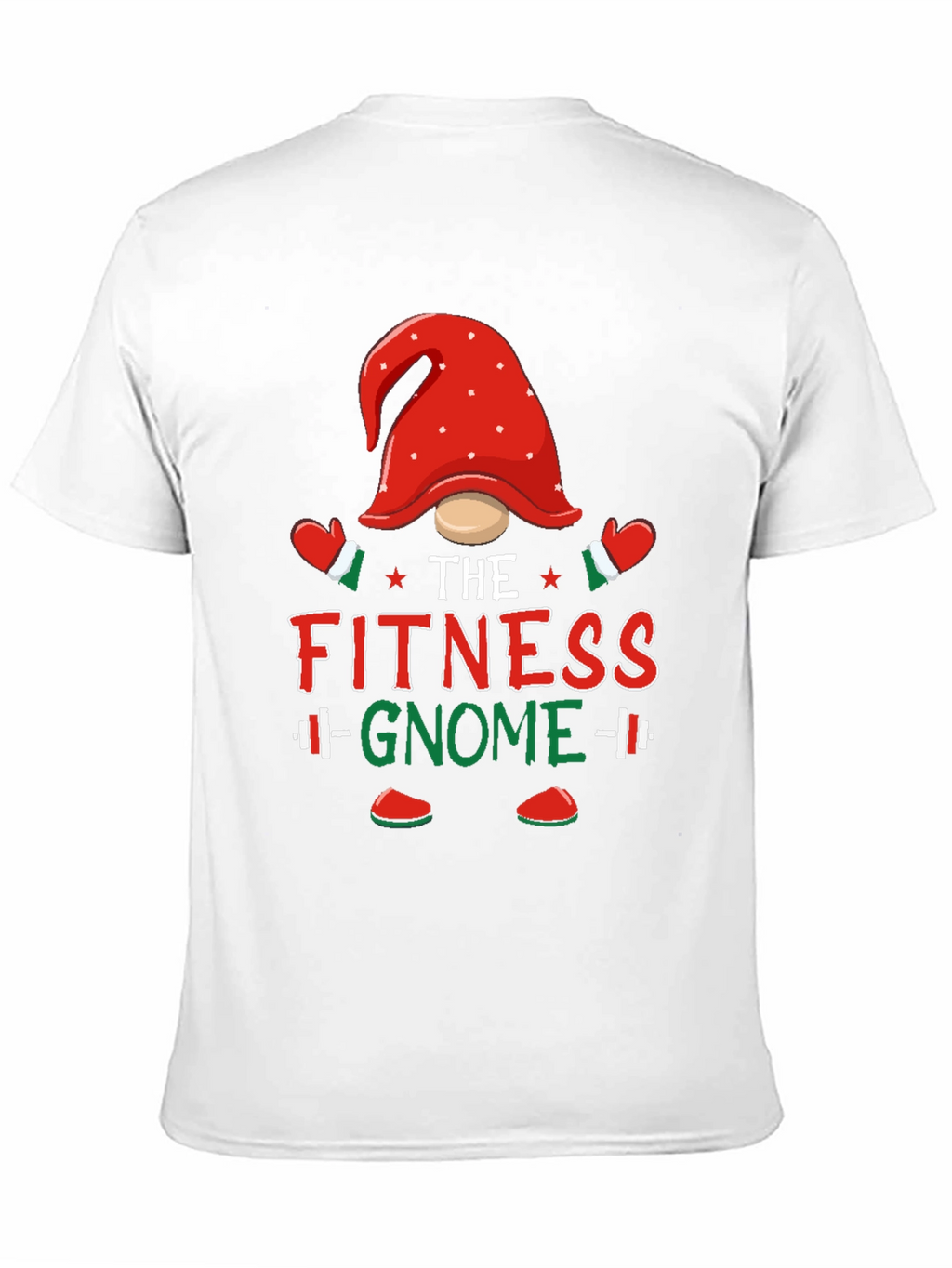 Fitness Gnome T-Shirt - Holiday Gym Workout Tee