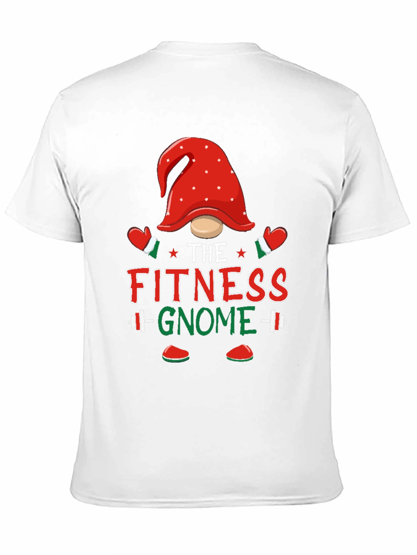 Fitness Gnome T-Shirt - Holiday Gym Workout Tee