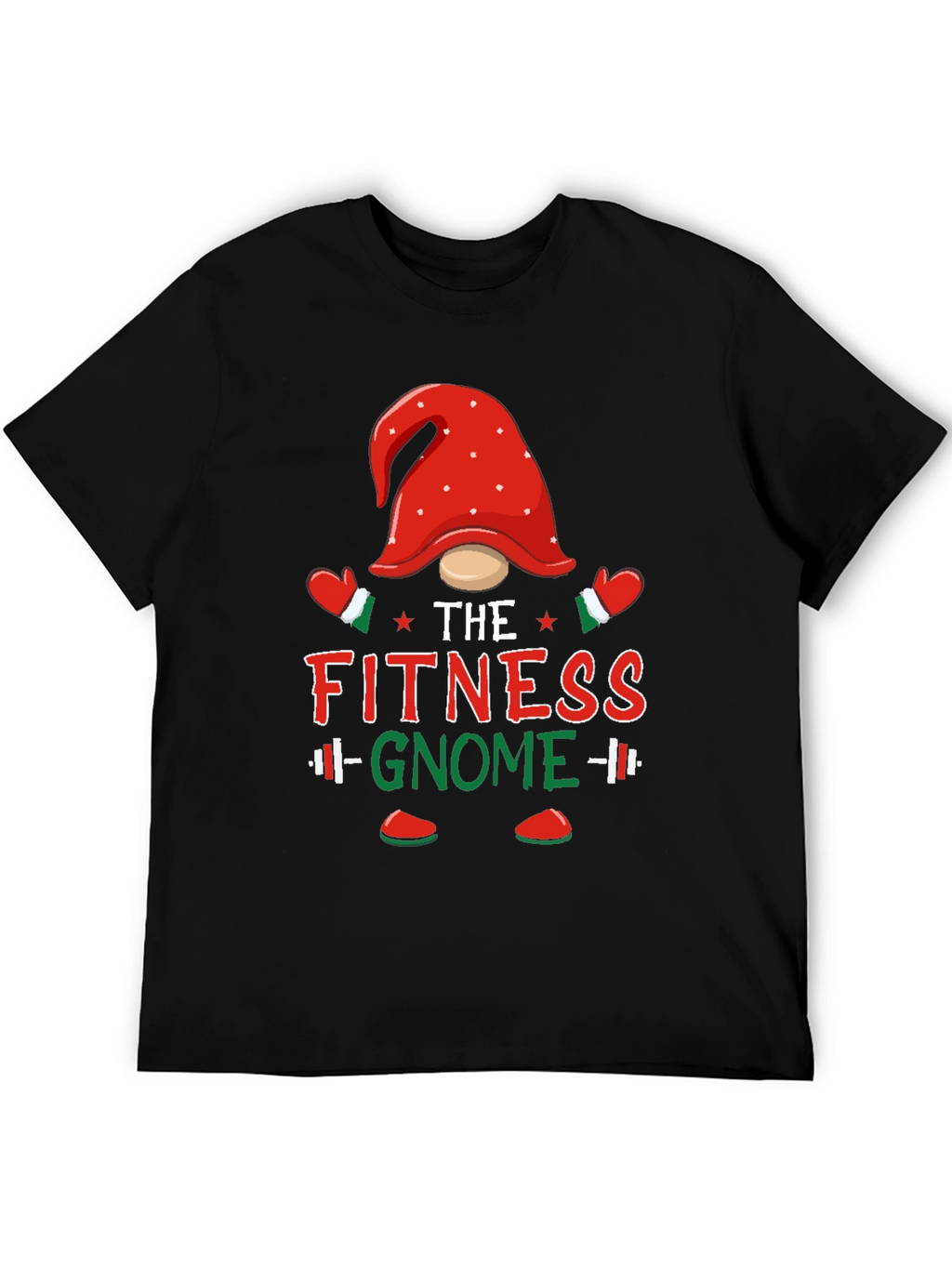 Fitness Gnome T-Shirt - Holiday Gym Workout Tee