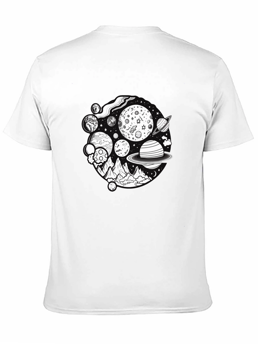 Planetary Graphic Black T-Shirt