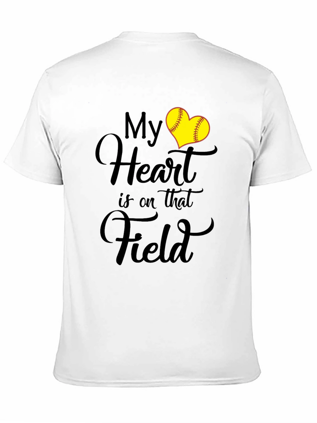 My Heart is on that Field Softball Lover T-Shirt