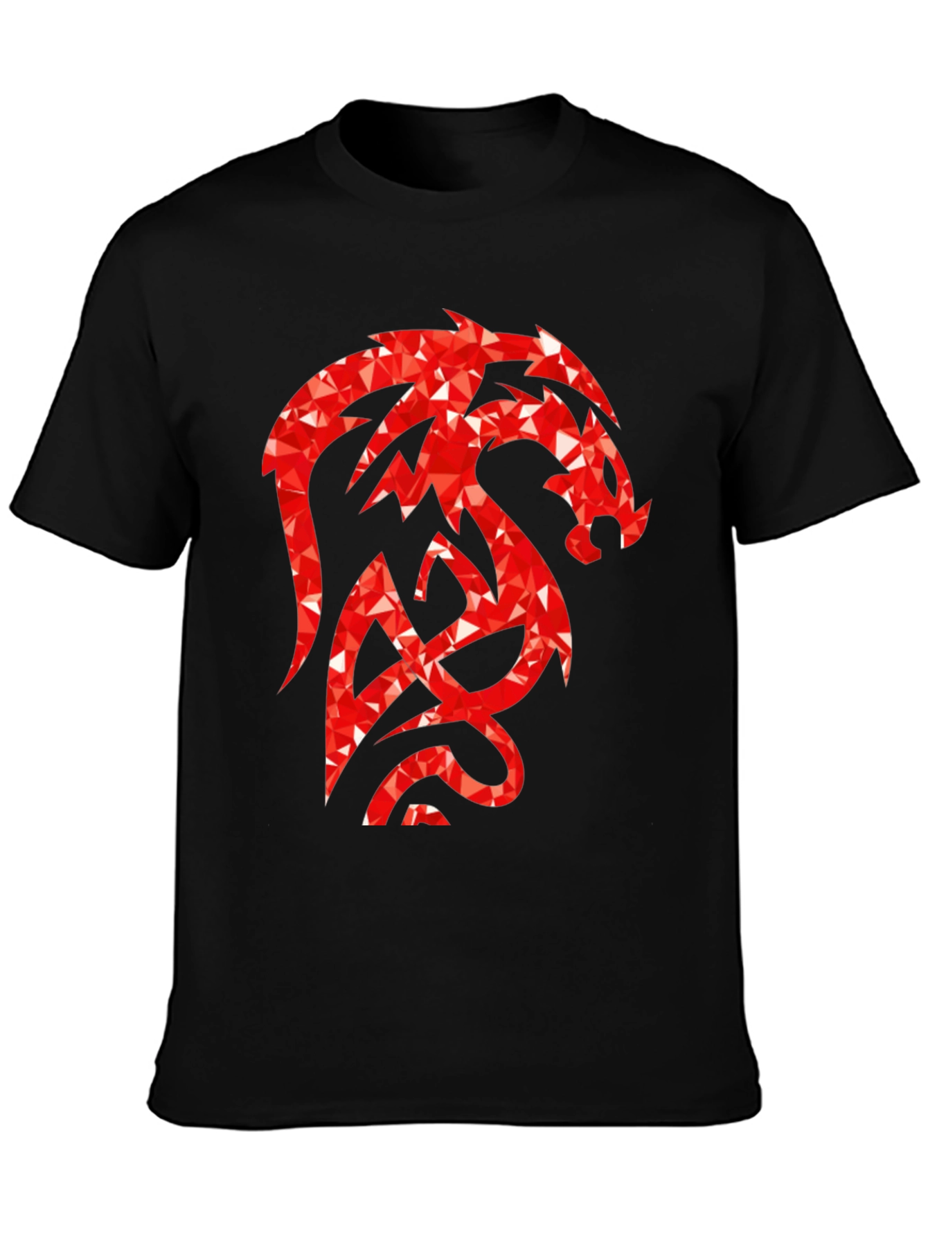 Red Dragon Graphic Black T-Shirt