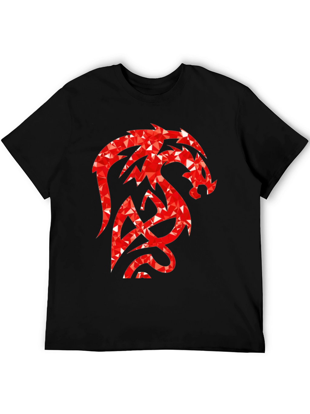 Red Dragon Graphic Black T-Shirt