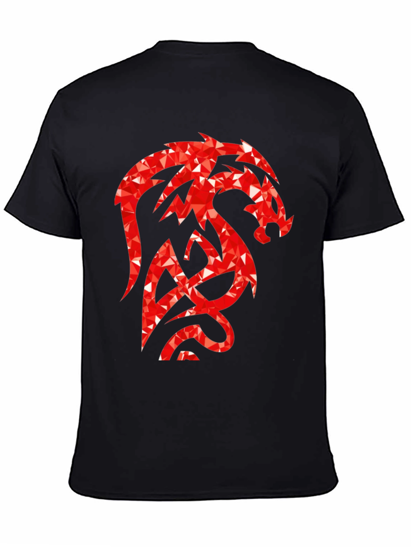 Red Dragon Graphic Black T-Shirt
