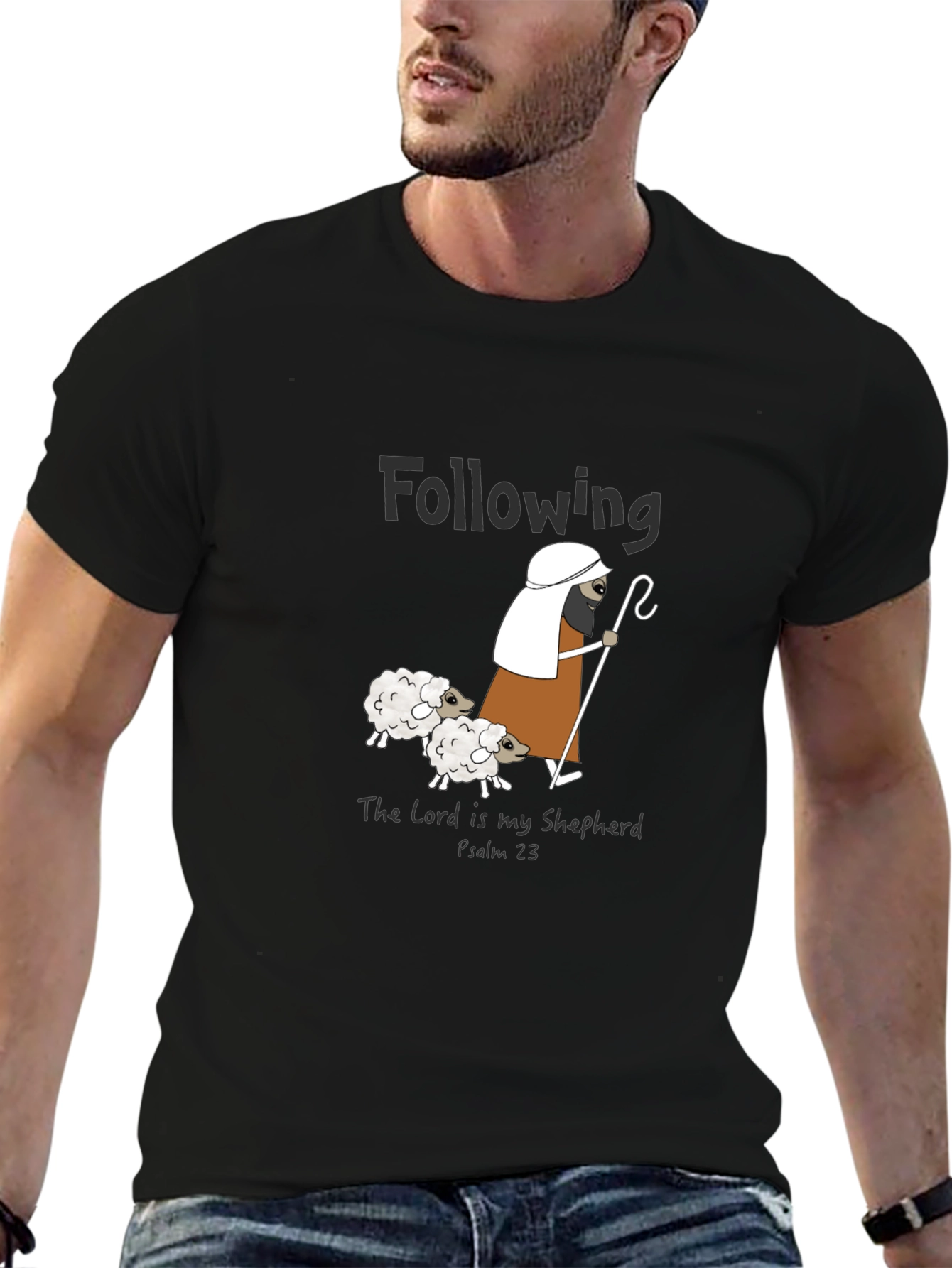 Following The Lord Is My Shepherd Graphic T-Shirt