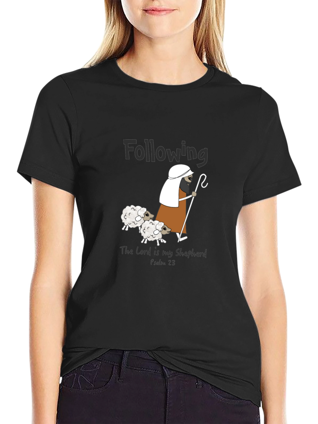 Following The Lord Is My Shepherd Graphic T-Shirt