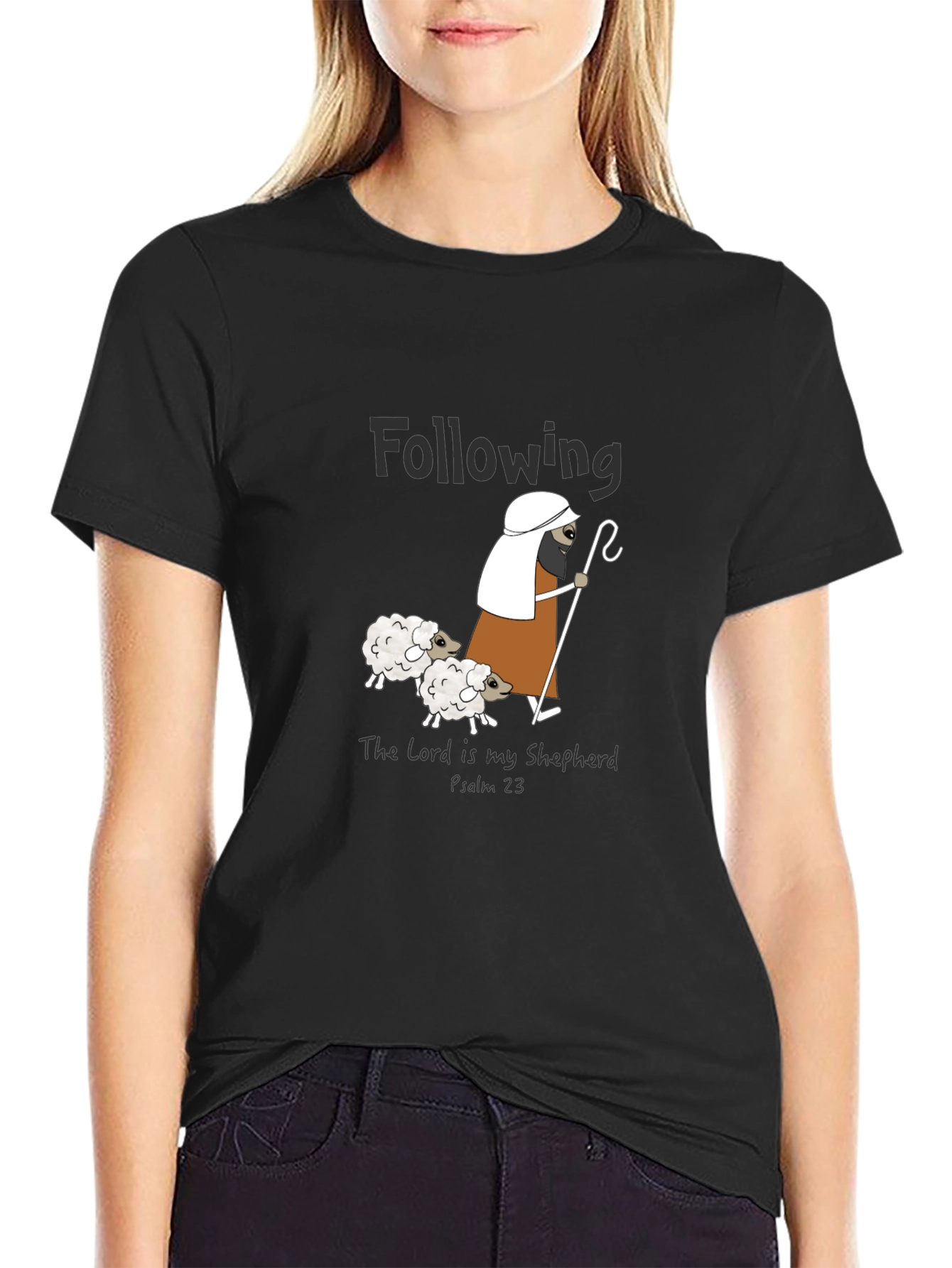 Following The Lord Is My Shepherd Graphic T-Shirt