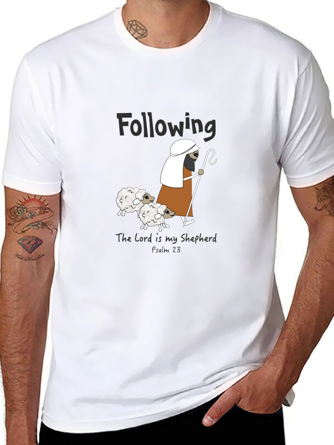 Following The Lord Is My Shepherd Graphic T-Shirt