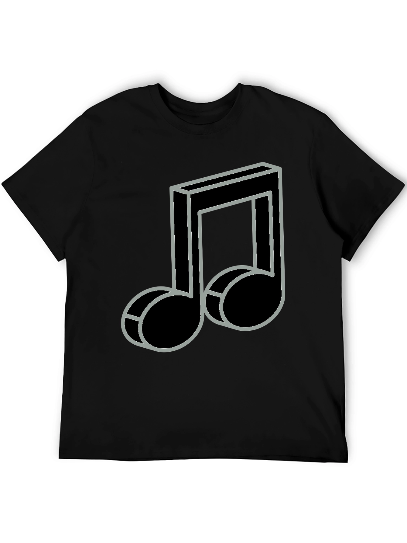 Music Note Graphic T-Shirt - Stylish Casual Tee