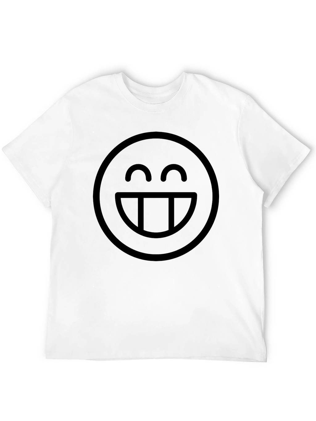 Smiley Face Graphic Black T-Shirt