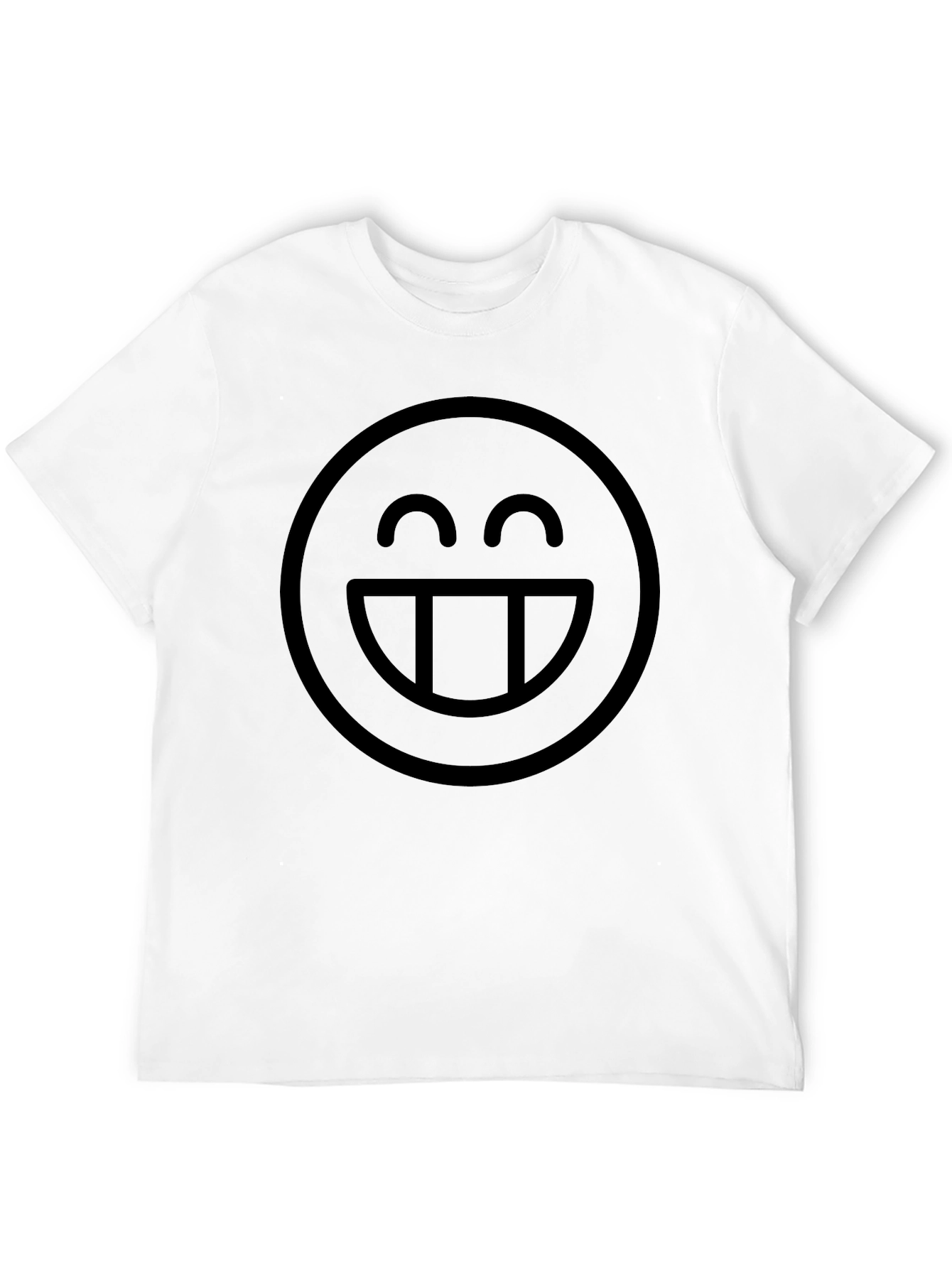Smiley Face Graphic Black T-Shirt