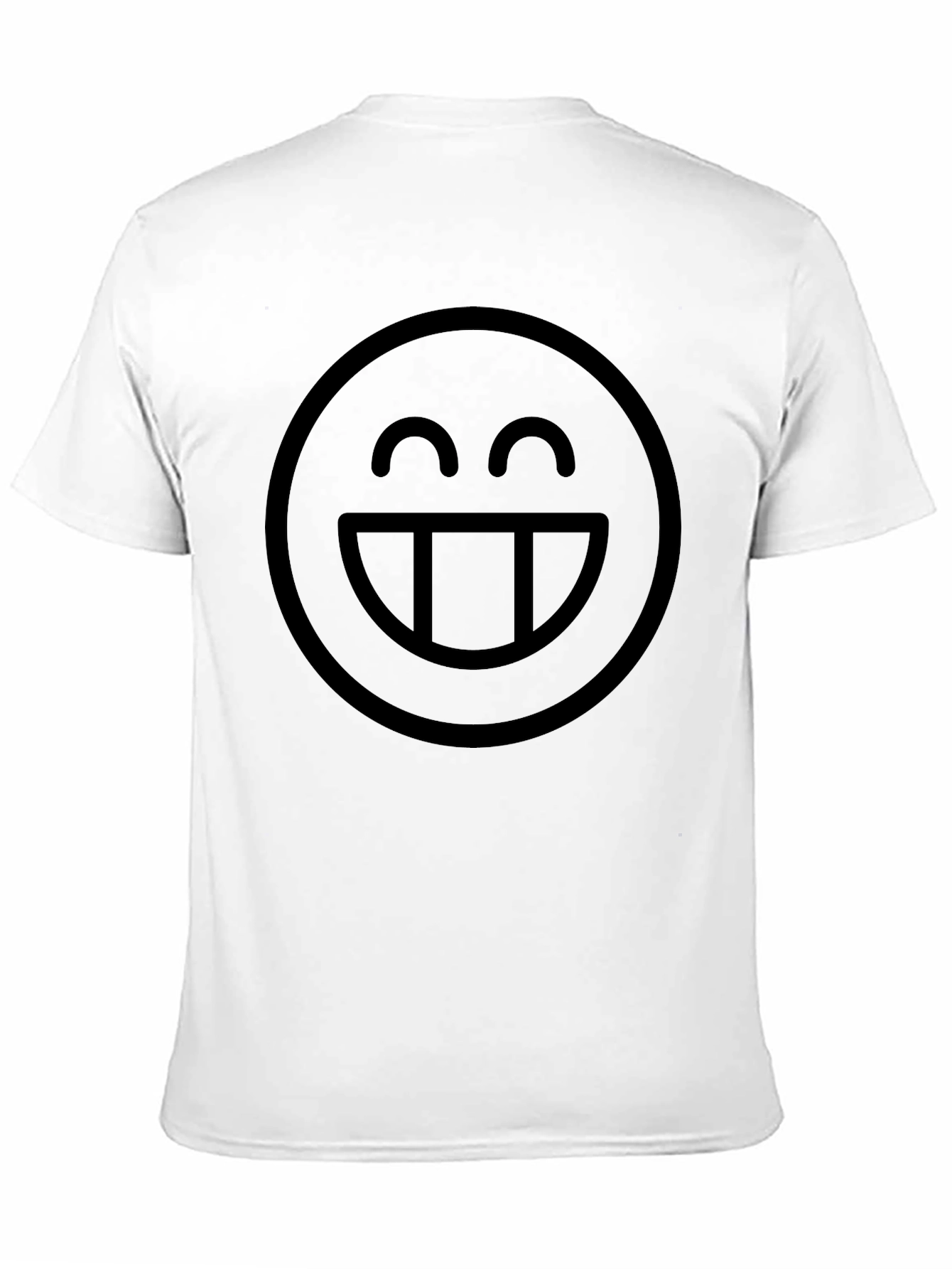 Smiley Face Graphic Black T-Shirt