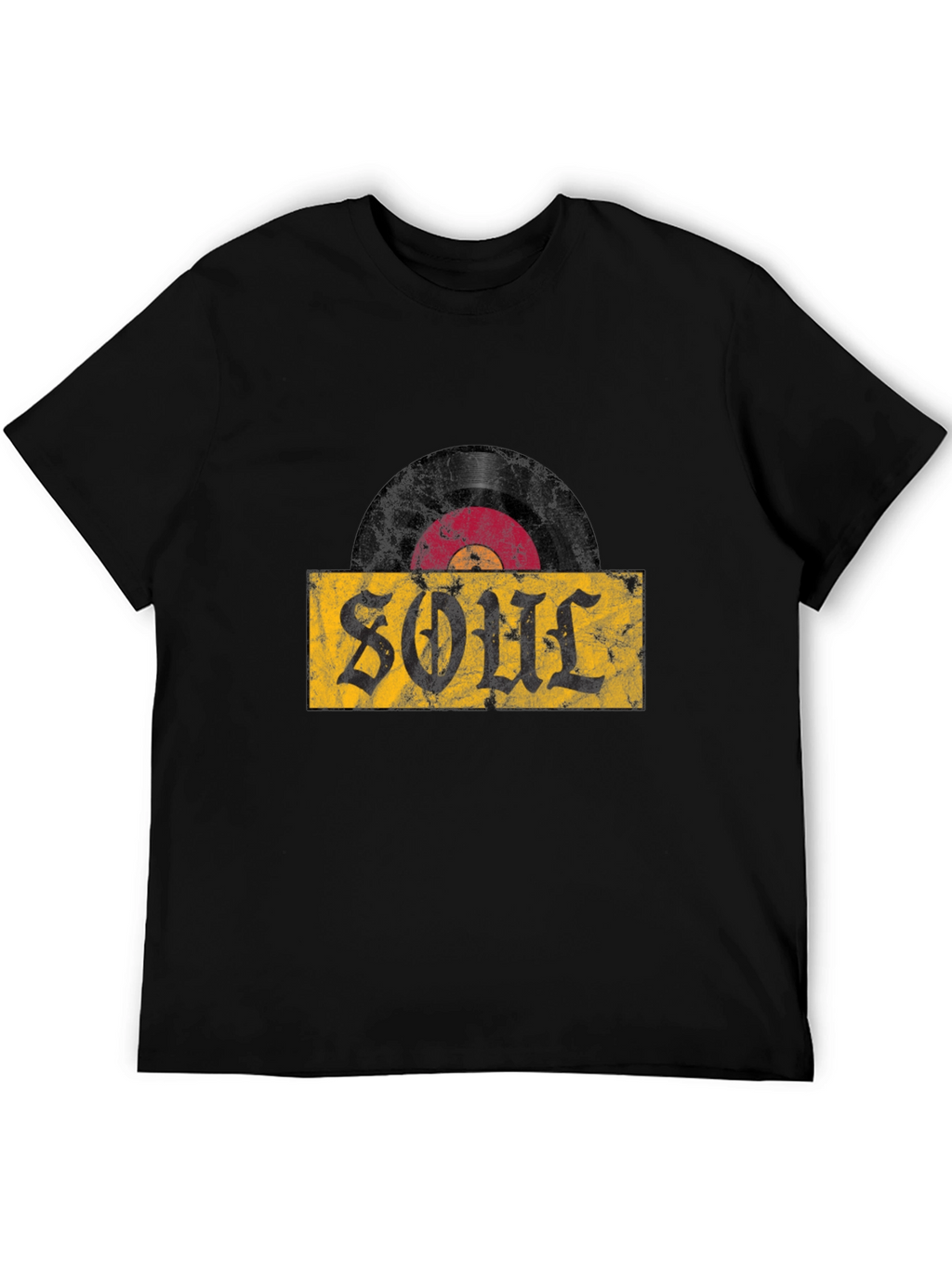 Soul Vinyl Record T-Shirt - Black