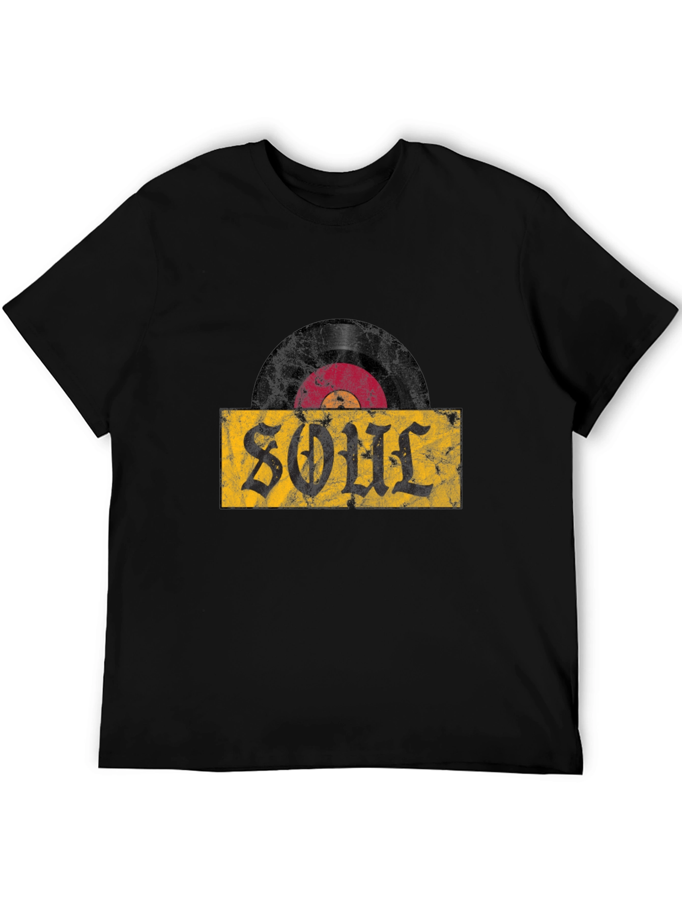 Soul Vinyl Record T-Shirt - Black