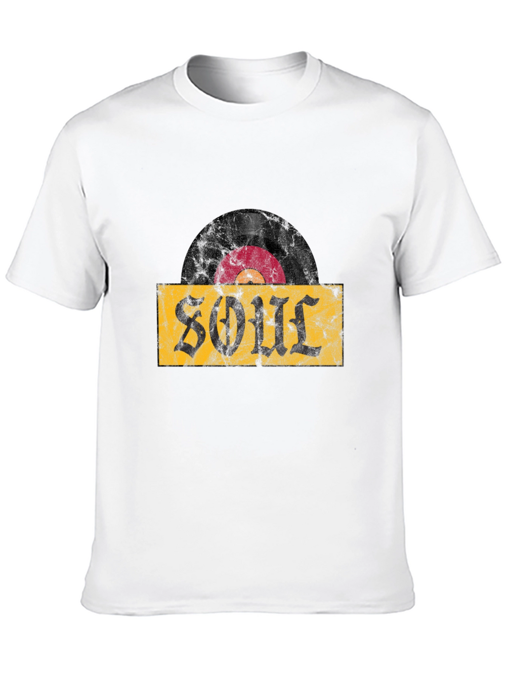 Soul Vinyl Record T-Shirt - Black