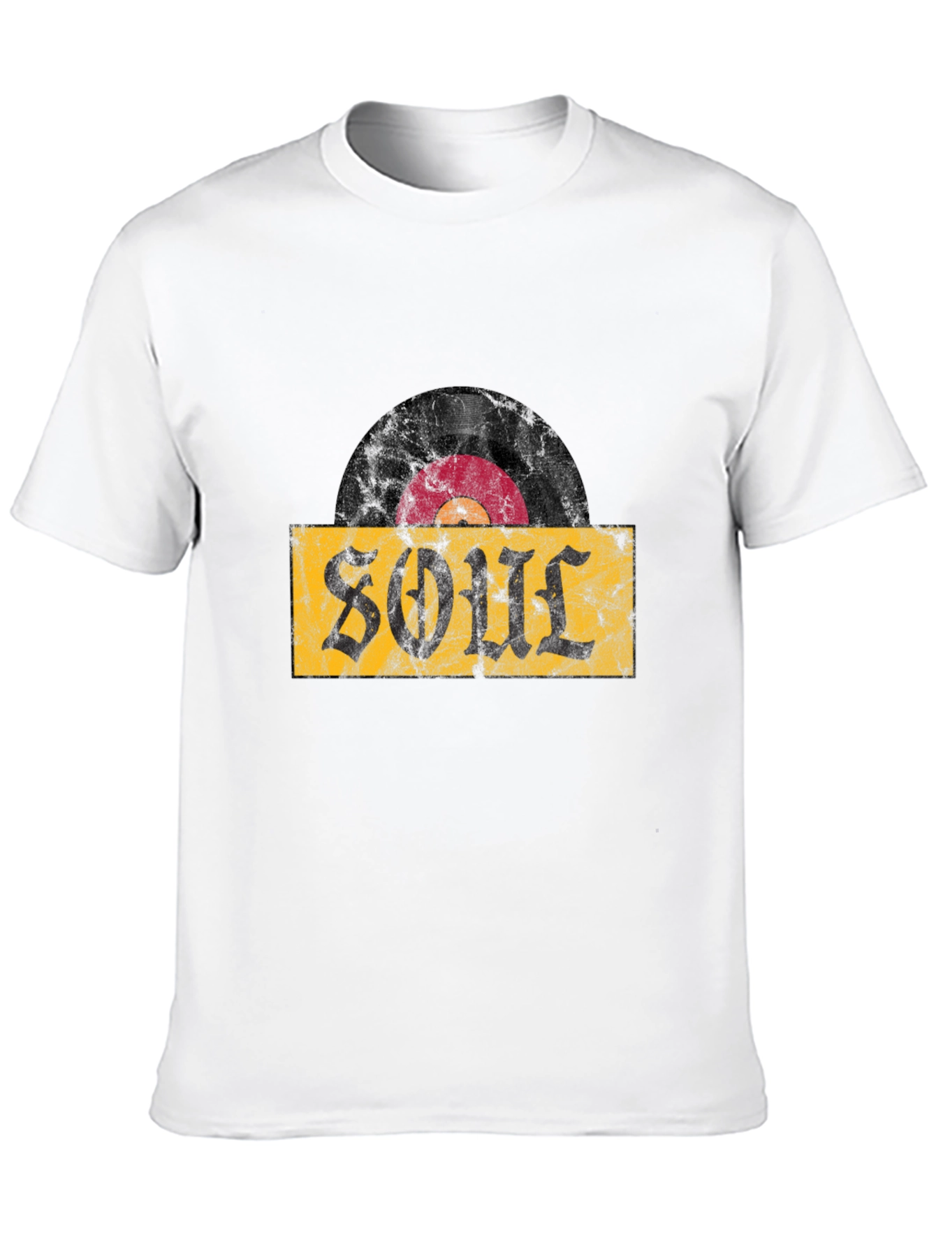 Soul Vinyl Record T-Shirt - Black