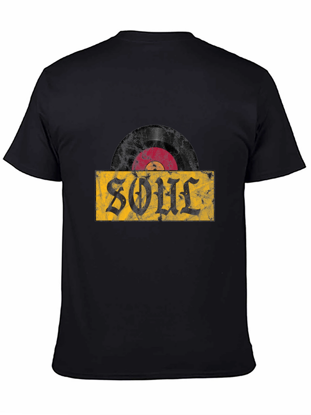 Soul Vinyl Record T-Shirt - Black
