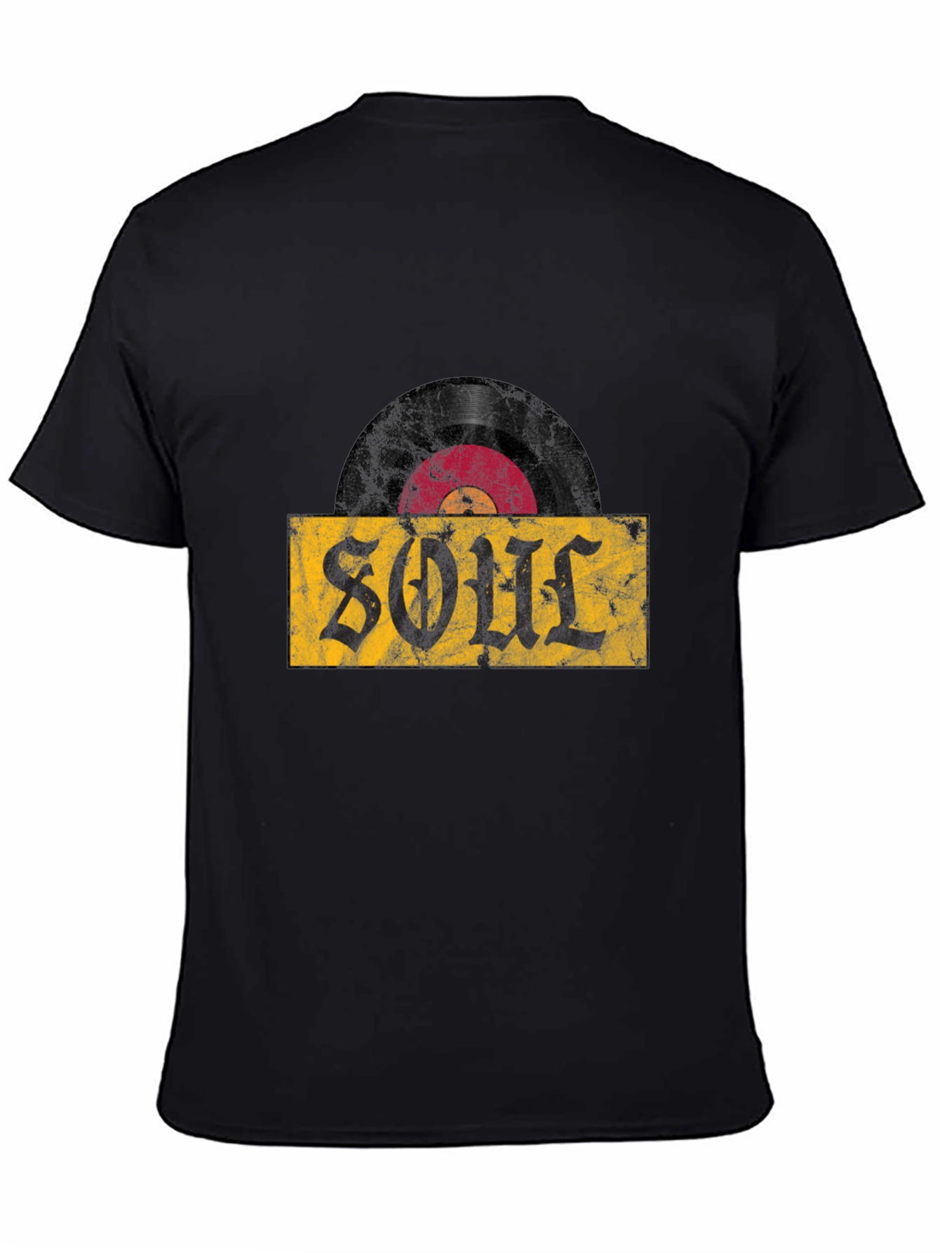 Soul Vinyl Record T-Shirt - Black