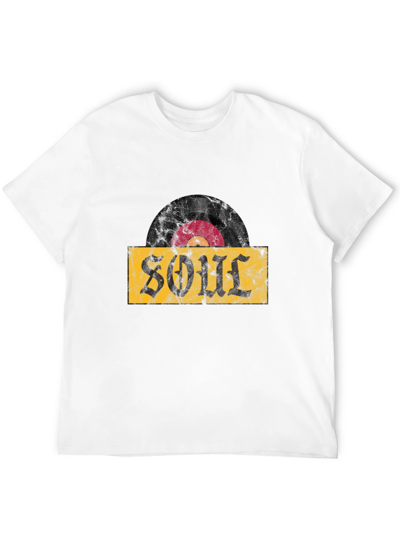 Soul Vinyl Record T-Shirt - Black