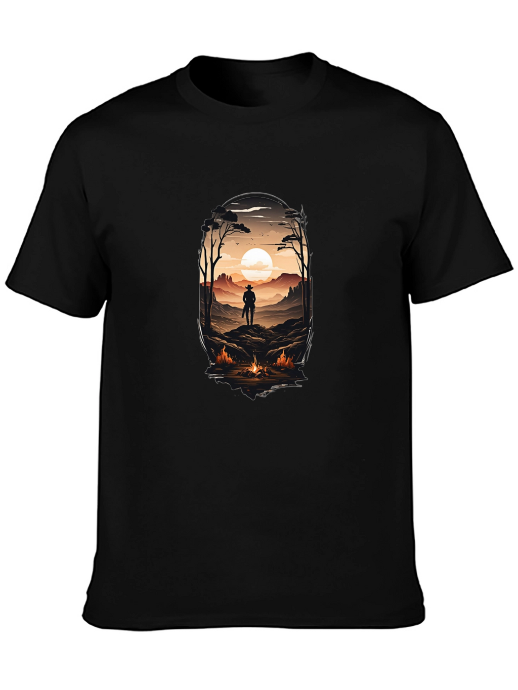 Western Landscape Graphic T-Shirt