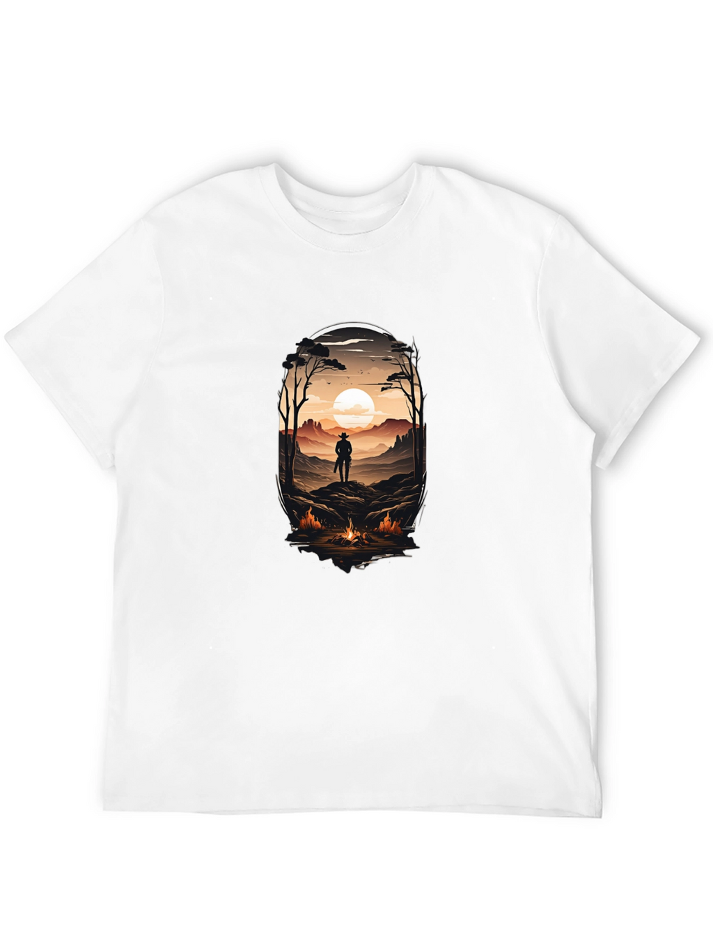 Western Landscape Graphic T-Shirt