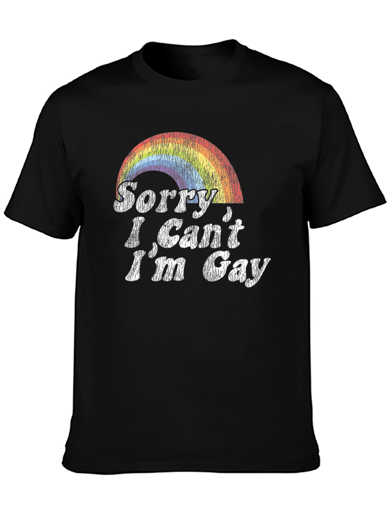 Sorry I Cant Im Gay Rainbow T-Shirt