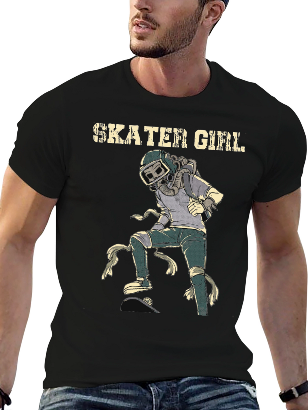 Skater Girl T-Shirt: Unique Graphic Tee