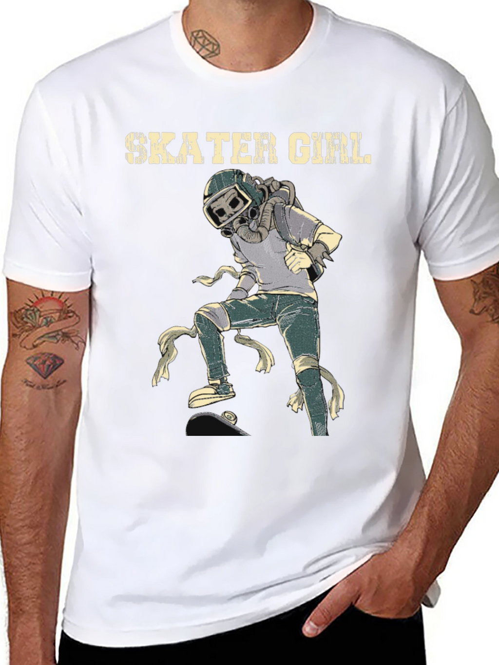 Skater Girl T-Shirt: Unique Graphic Tee