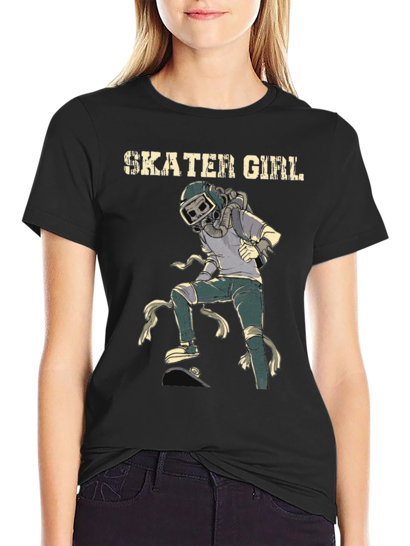 Skater Girl T-Shirt: Unique Graphic Tee