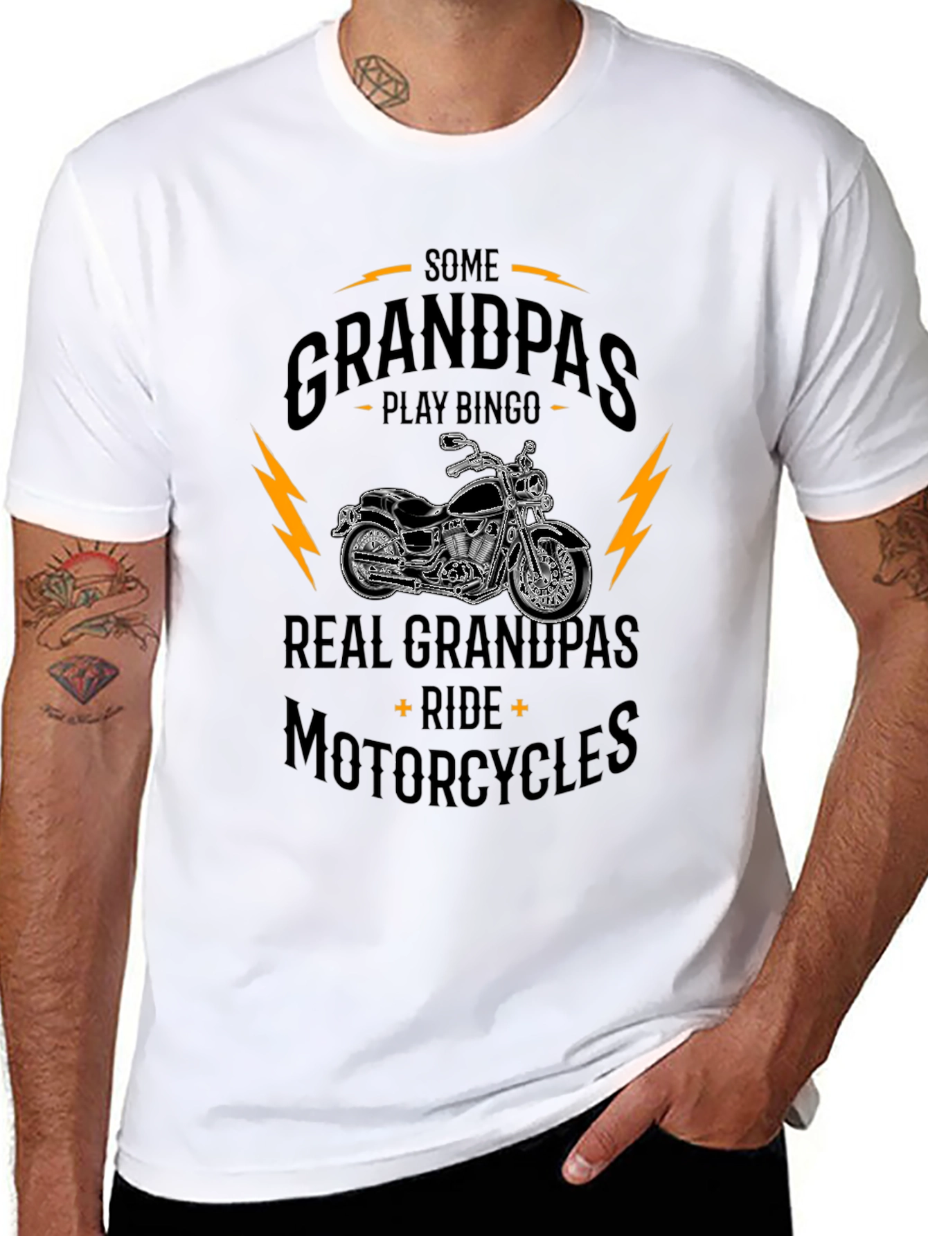 Real Grandpas Ride Motorcycles T-Shirt