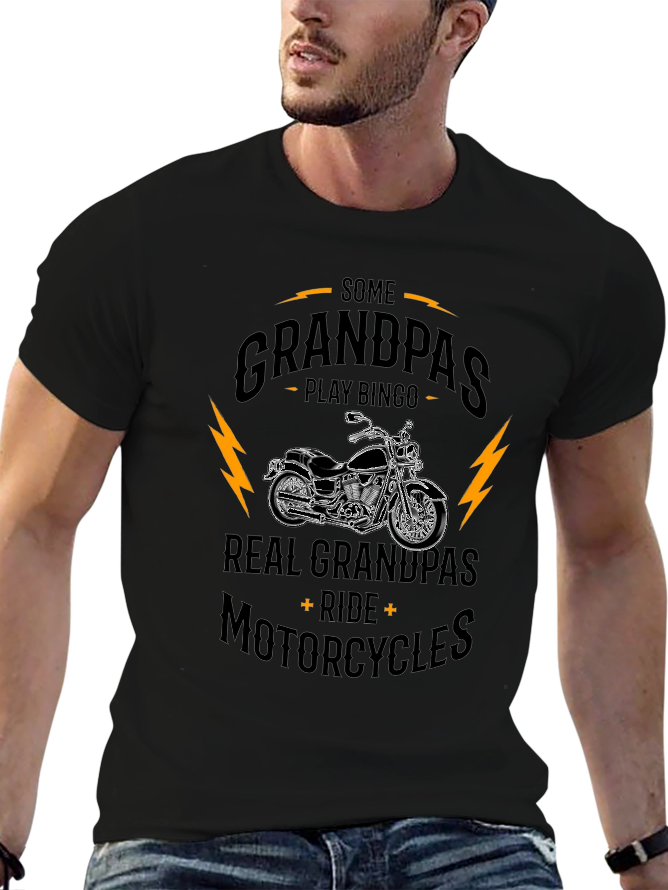 Real Grandpas Ride Motorcycles T-Shirt