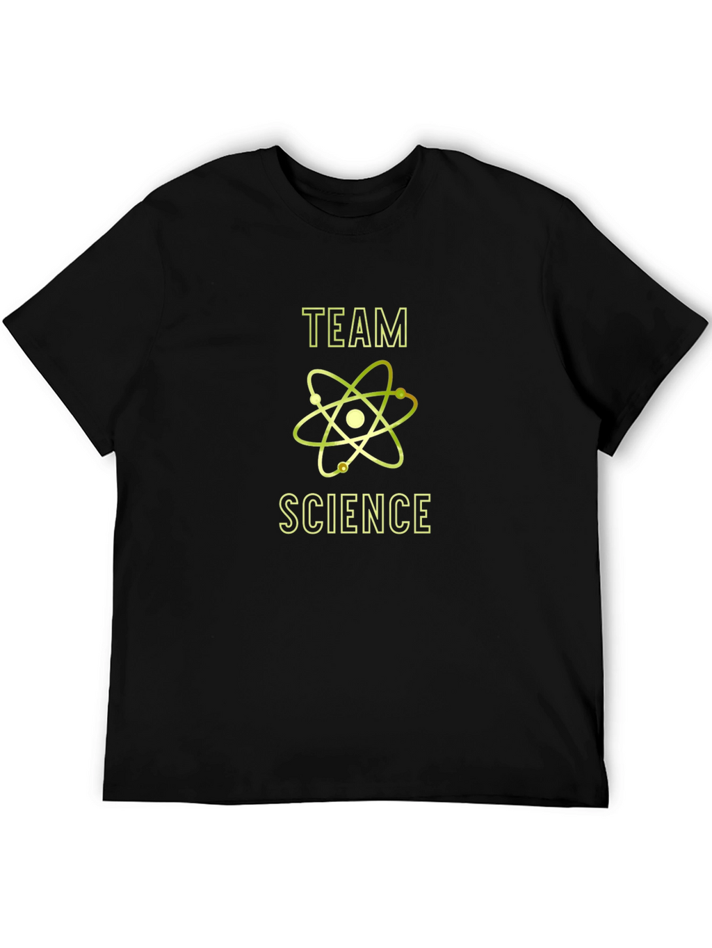 Team Science T-Shirt - Atom Design Black Tee