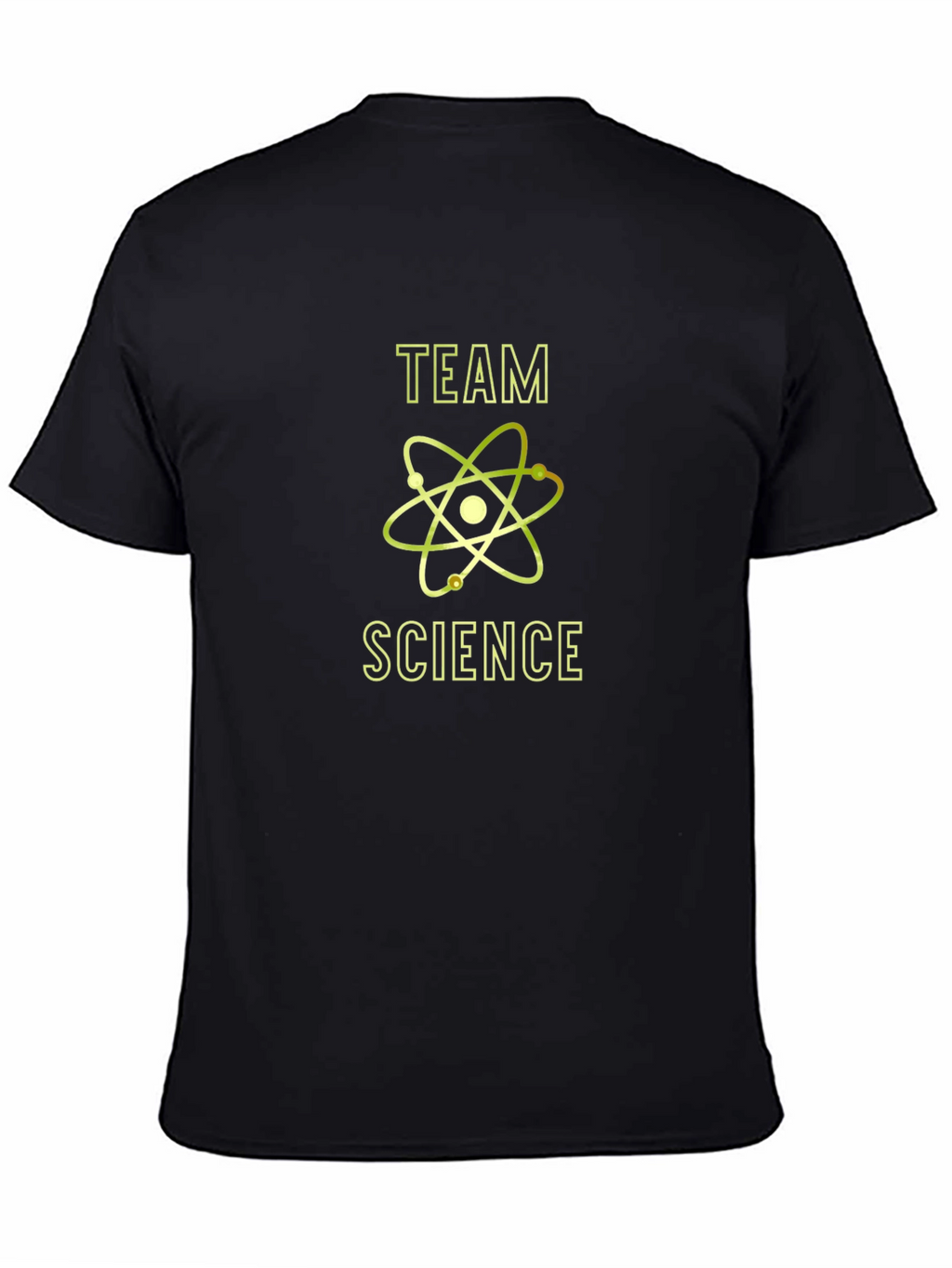 Team Science T-Shirt - Atom Design Black Tee