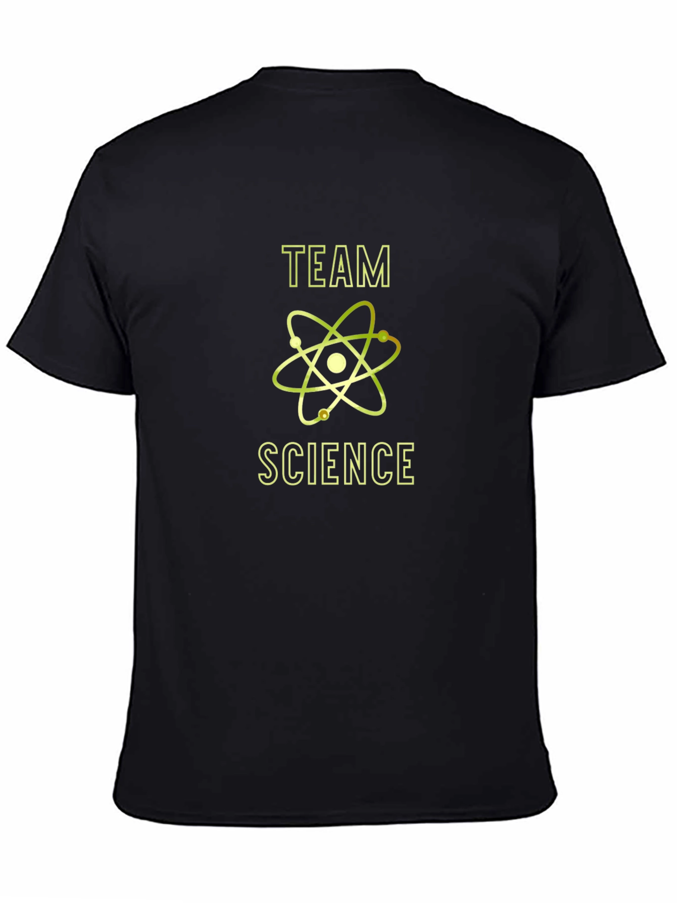 Team Science T-Shirt - Atom Design Black Tee