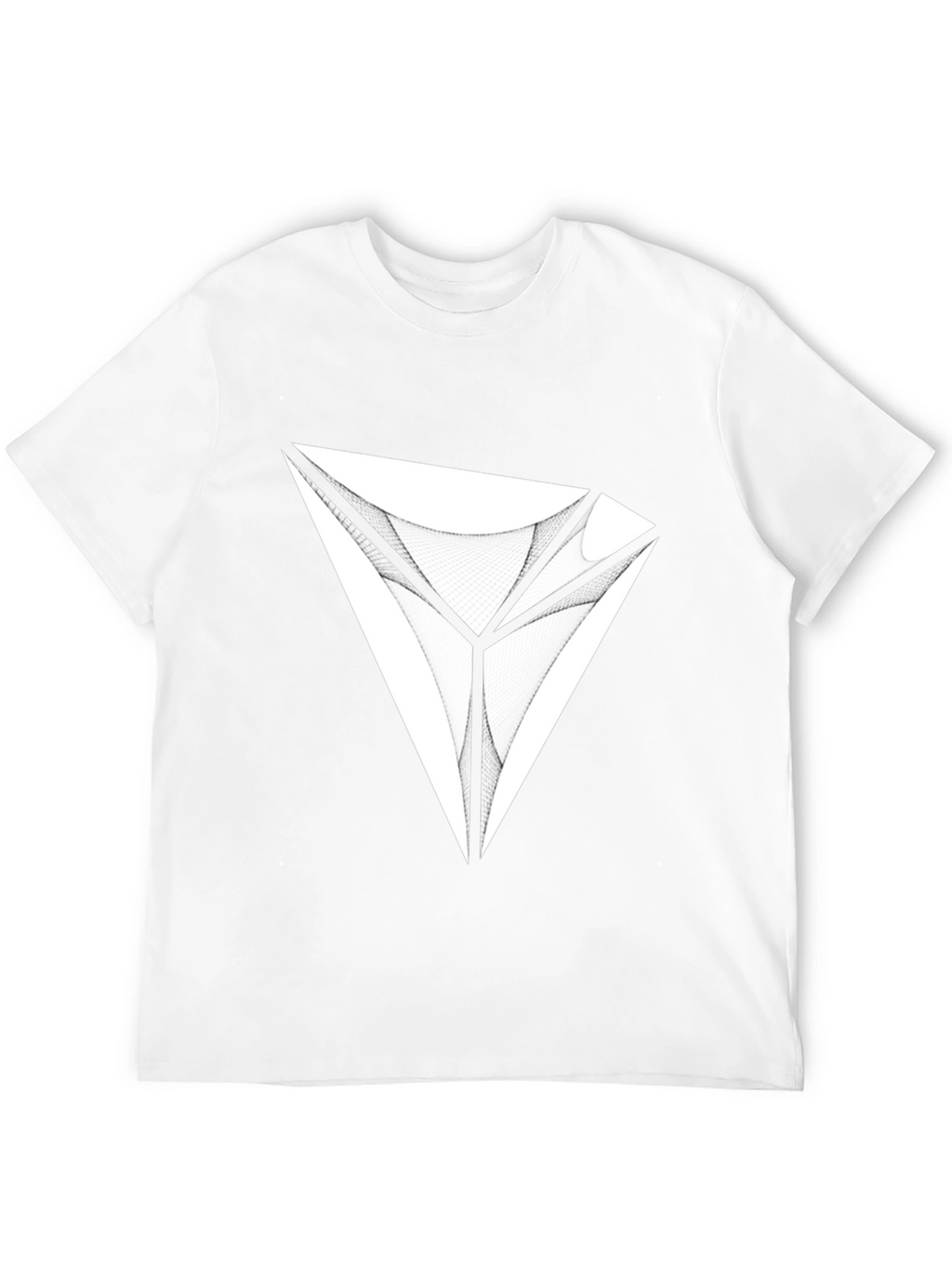 Abstract Diamond Graphic Tee - Modern Black T-Shirt