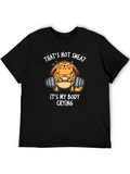Funny Gym Cat T-Shirt - Thats Not Sweat!