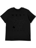 West Texas Cactus Graphic T-Shirt - Black