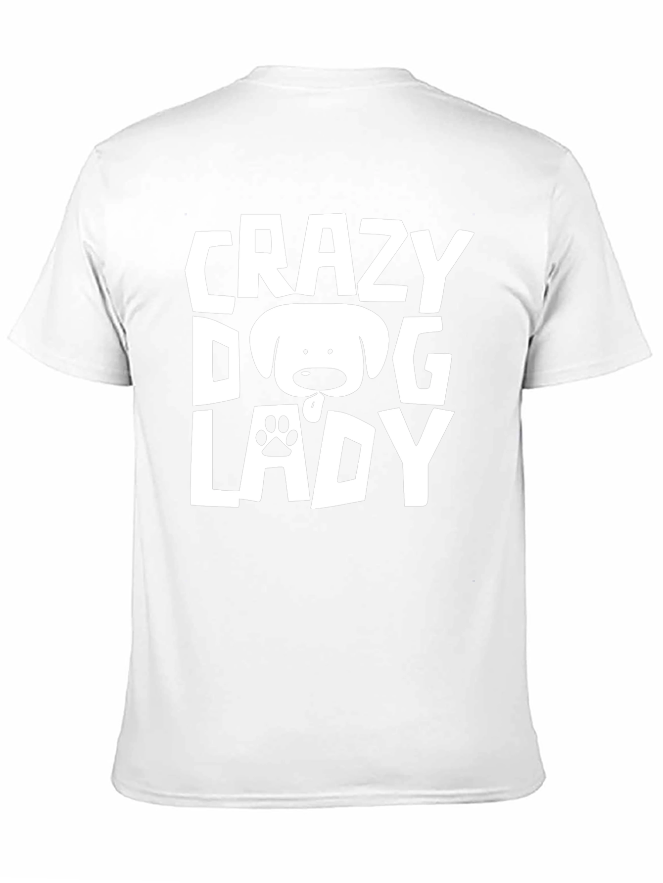 Crazy Dog Lady Black T-Shirt