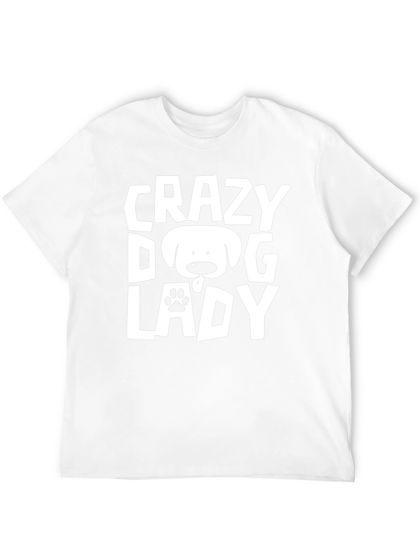 Crazy Dog Lady Black T-Shirt