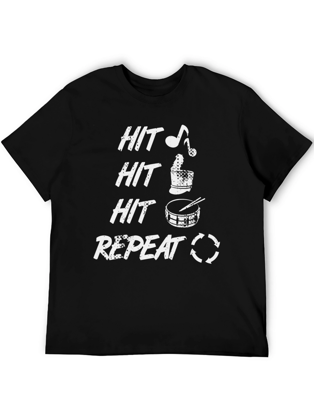 Hit Repeat Drummer T-Shirt: Rock On!